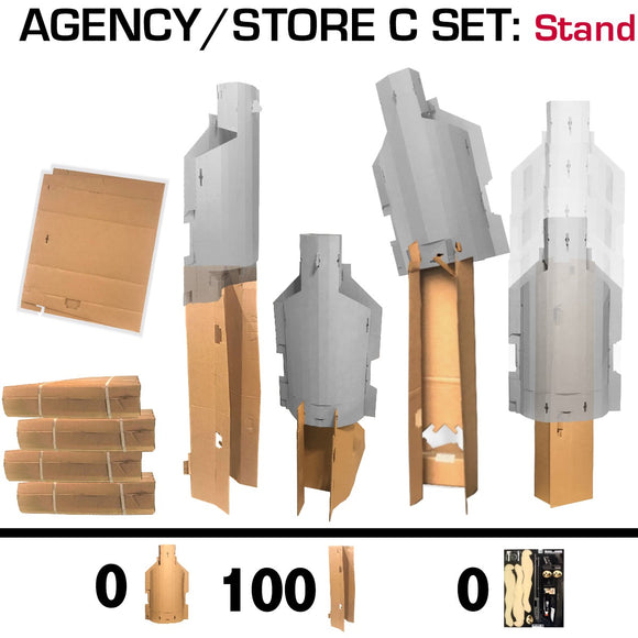 AGENCY/STORE C SET Stands (100 stands)